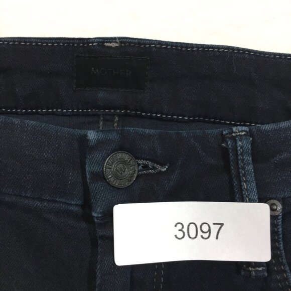 Mother Jean Womes High Waisted Looker Ankle Fray Last Call 26x27 Blue Dark Wash - Picture 14 of 14